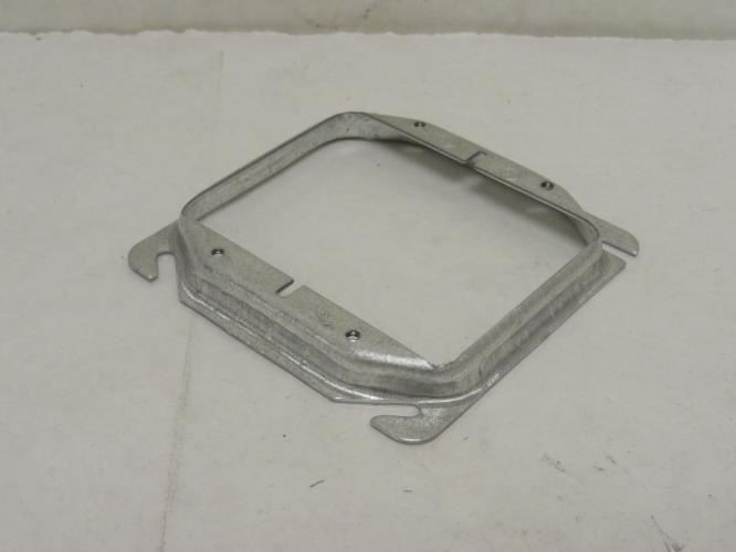 Cooper TP498; Lot-8; 4" Square Cover; 1/2" Raised; 2-Device