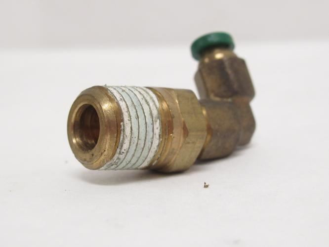 Parker 169PL-5/32-4; Lot-5 Brass Elbows 90Deg 5/32"PTC x 1/4NPT