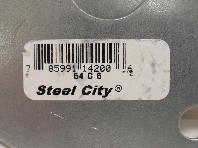 Steel City 54-C-6; Lot-5 Octagon Box Cover; Size: 4"