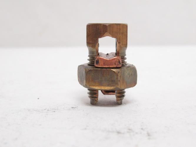 T&B 3H; Lot-2 Bronze Alloy Split-Bolt Connectors; 8-3 AWG
