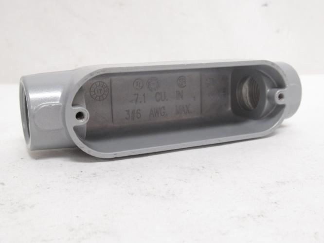 Appleton C75A; Lot-3 Aluminum Conduit Body; Type: C; 1/2NPT