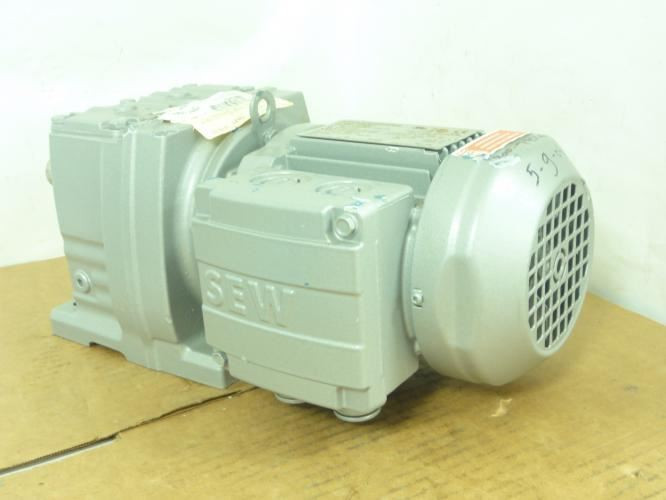 SEW-EuroDrive R37 DR63M4; Geared Motor; 240/460V; 0.18kW; 3Ph