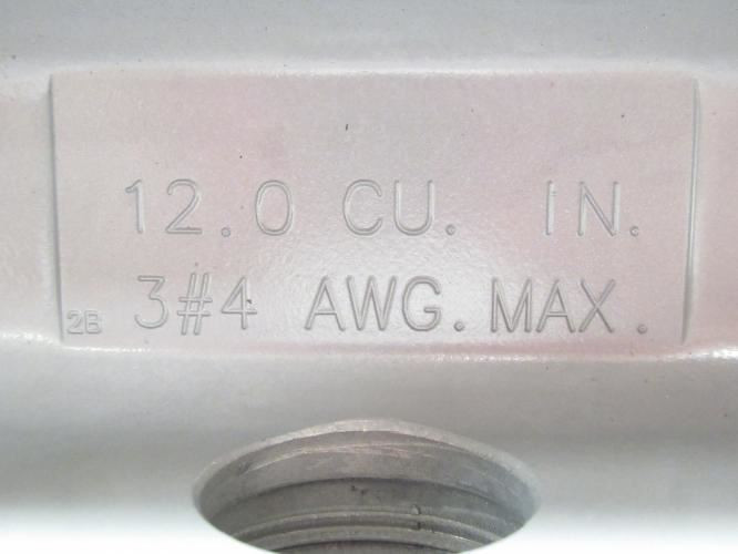 Appleton T100A; Aluminum Conduit Body; Type: T;  1" Threads