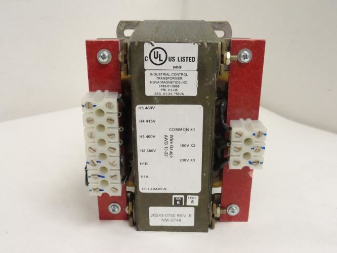 Nova 26243-0750; Transformer; 380/400/415/480V; 10-22AWG