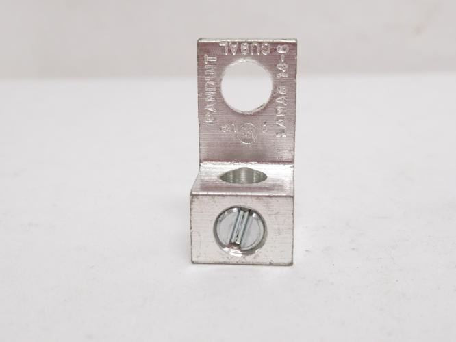 Panduit LAMA6-14-QY; Lot-12 Single Barrel Lugs; #14-#6AWG