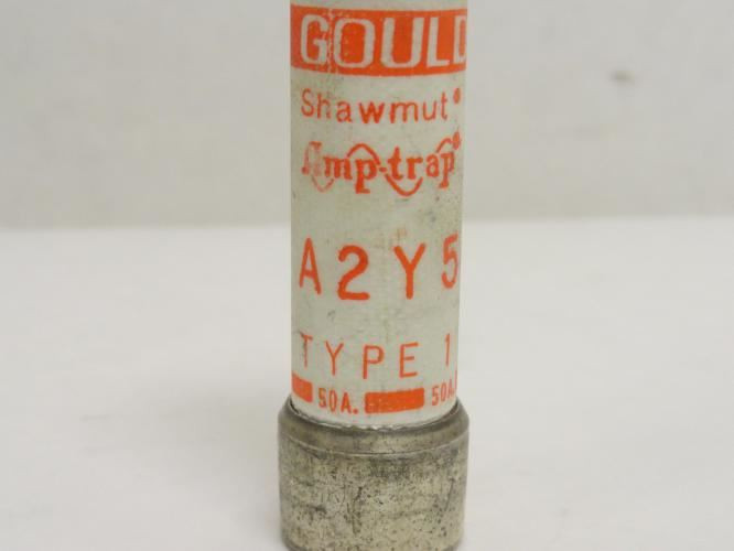 Gould A2Y50; Current Limiting; Ferrule Fuse 50A; 250VAC/500VDC