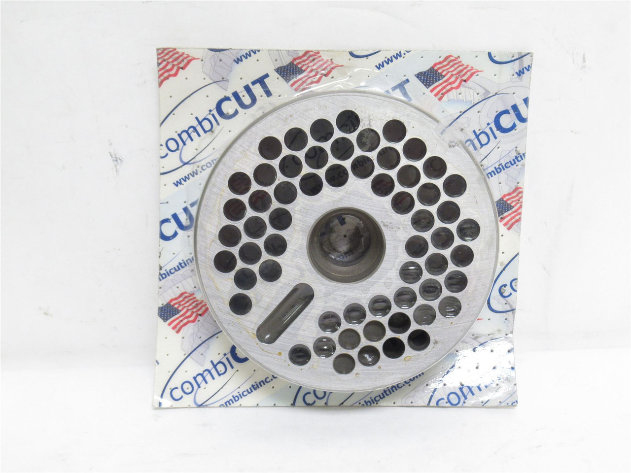 Combicut CB1302310R; Grinder Plate; 10mm Hole; Open; 5-1/8"OD