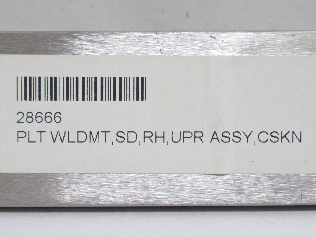 Prime Equipment 29666; Upper RH WPLDMNT Plate Assy; SS