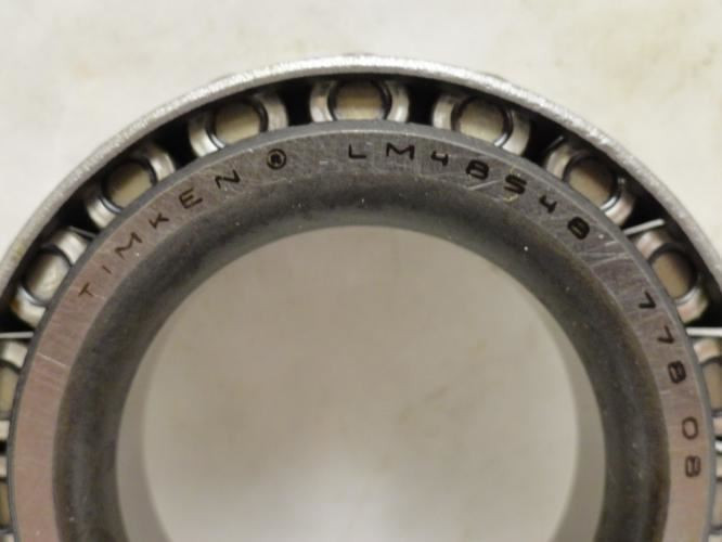 Timken LM48548; Tapered Roller Bearing Cone 1-3/8"ID