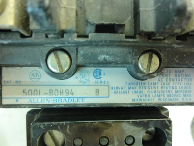 Allen-Bradley 500L-BOH94; Contactor 30A 4P 600VAC (NO Coil)