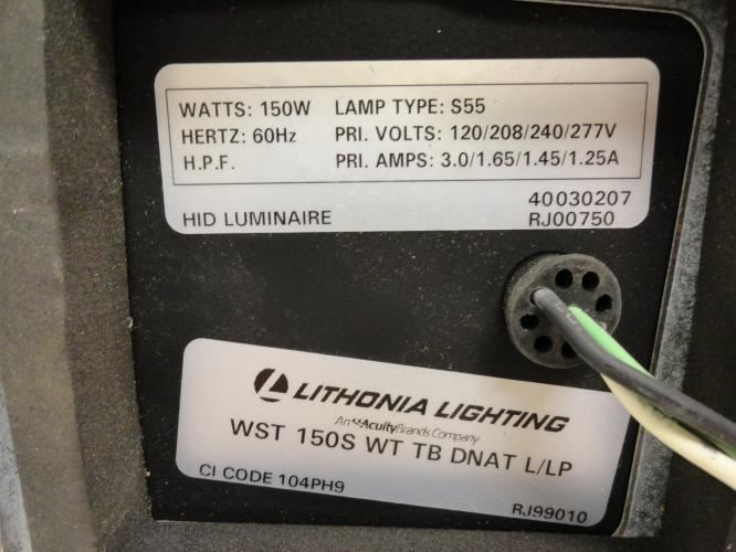 Lithonia WST 150S WT TB DNAT L/LP; Wall-Mounted Lighting Fixture