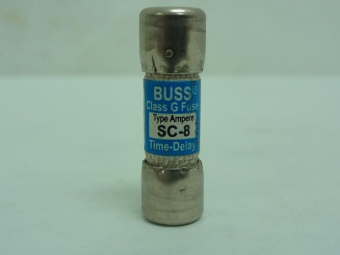 Bussmann SC-8; Time Delay Melamine Fuse 8A; 600VAC/170VDC