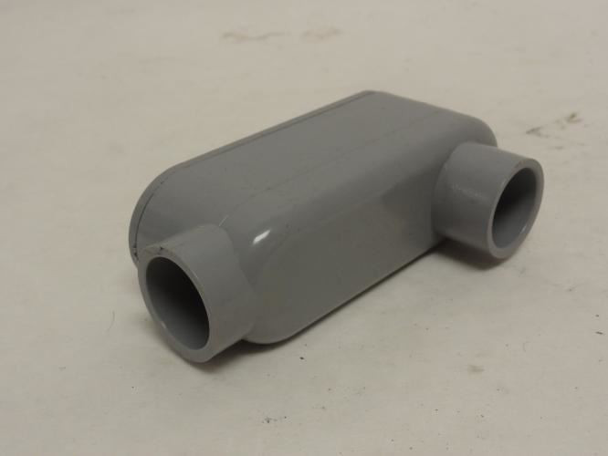 Cantex 5133663; PVC Conduit Outlet Body; 1/2"; 90Deg