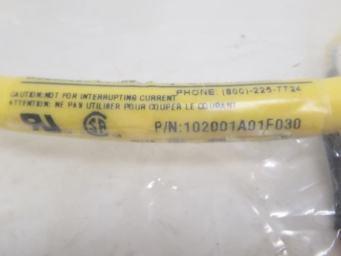 Woodhead 1300060134; Single-Ended Cordset 40710-90; 3' Long