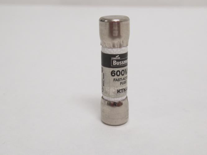 Bussmann KTK-6; Fast Acting Midget Fuse; 6A; 600VAC