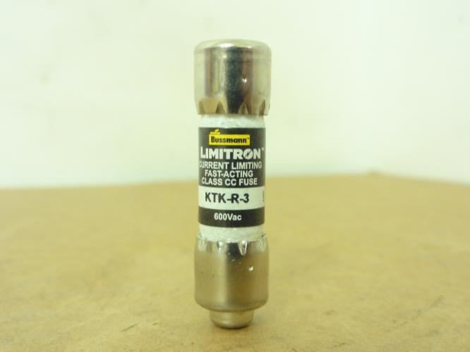 Bussmann KTK-R-3; Fuse; 600VAC; 3A