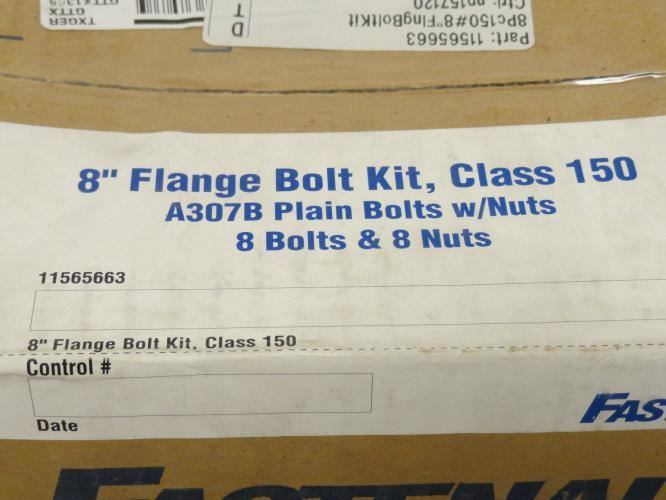Fastenal 11565663; Bolt And Nut Kit For 150# Class 8" Flange