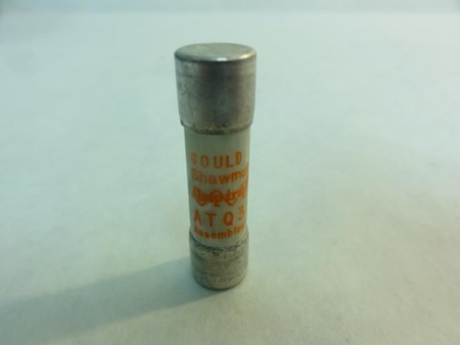 Ferraz ATQ3; Lot-4 Fuse; 3A; 500V 13/32"OD x 1-1/2"L