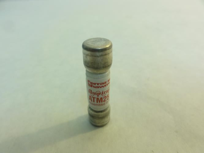 Ferraz ATM25; Lot-3 Fuse; 25A; 600V 13/32"OD x 1-1/2"L