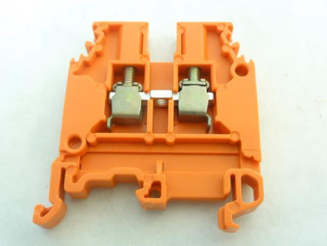 Entrelec M4/65116-ORANGE; Terminal Block; 25A; 600V