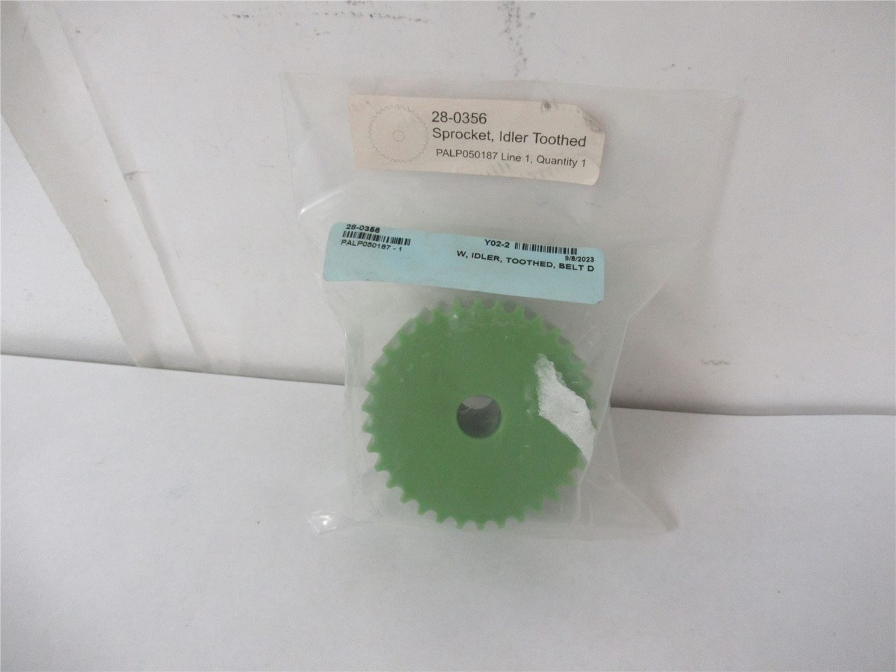 MFG 28-0356; Idler Sprocket Toothed