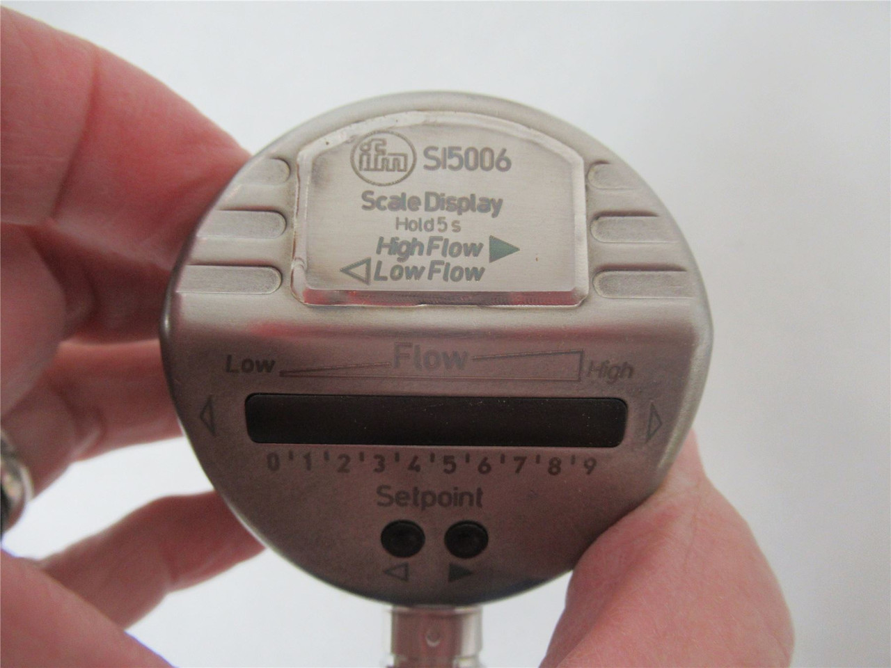 IFM S15006; Flow Sensor AC Relay Output Switching