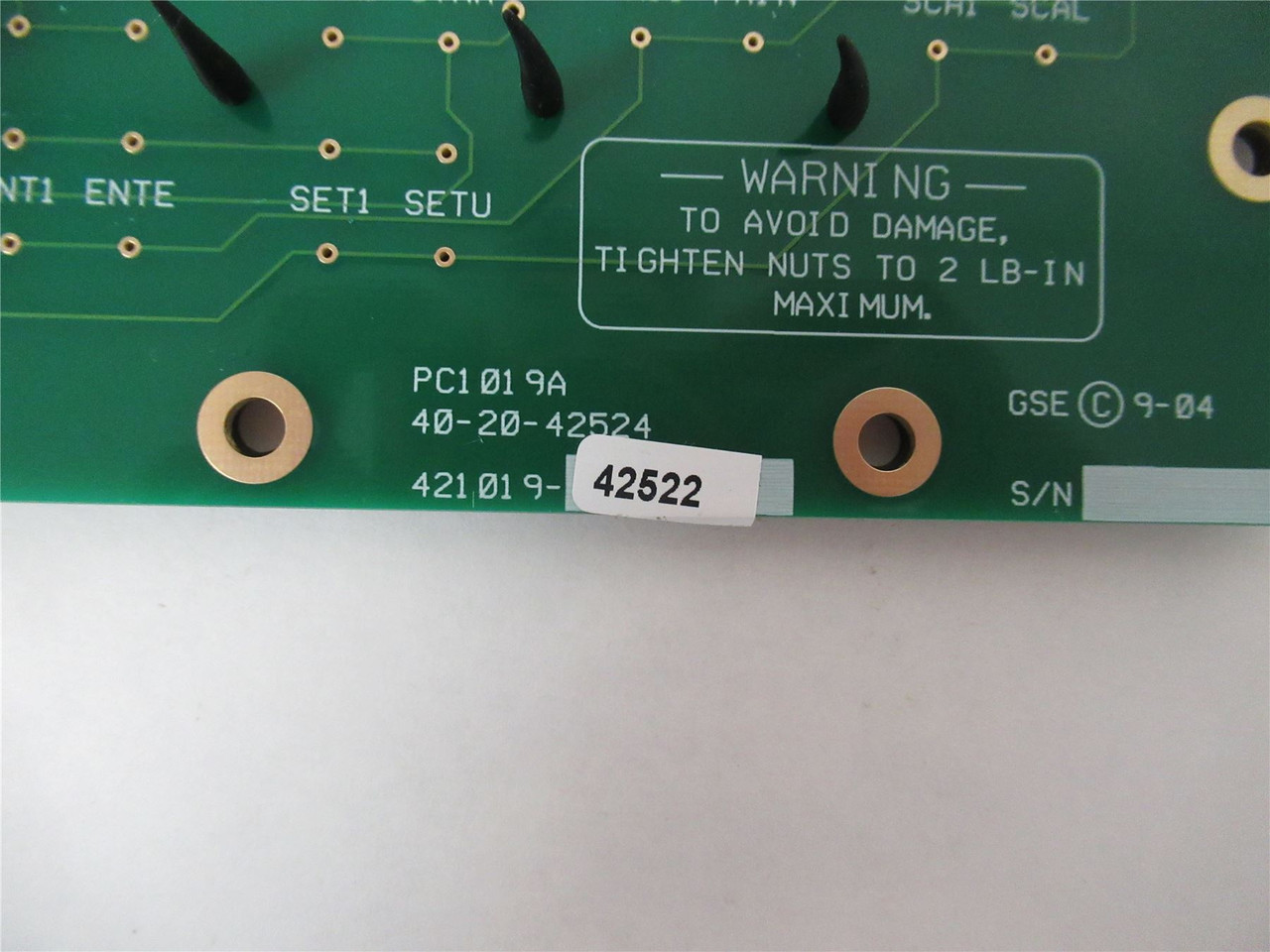 GSE  40-20-42524 ; Keypad Circuit Board 421019-42522