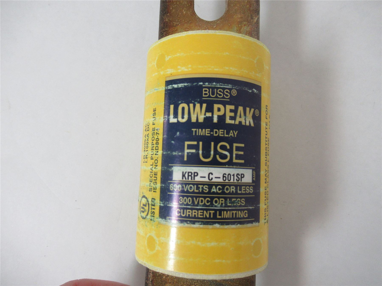 Bussmann KRP-C-601SP; Time Delay Fuse 601A 600VAC 300 VDC