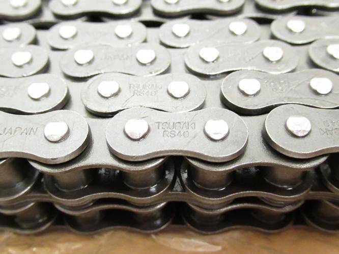 Tsubaki RS40-2-RP-U; Double Strand Roller Chain # 40; 10' Length