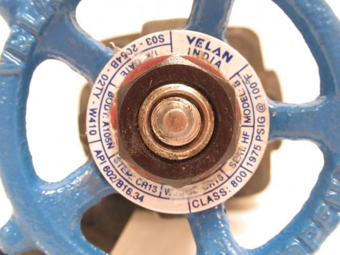 Velan B-1/2"; Bolted Bonnet Gate Valve; 1/2NPT; 1975PSIG