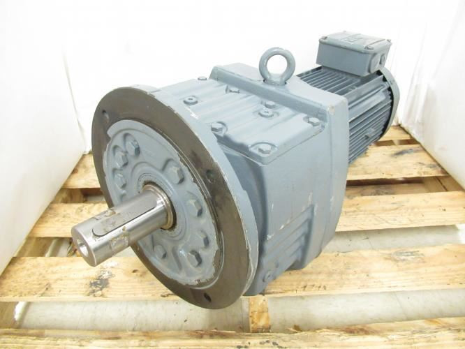 SEW RF87DRN100L4/ES7A/DH; Gear Motor; 72.57:1 Ratio; 220-230/380-400V