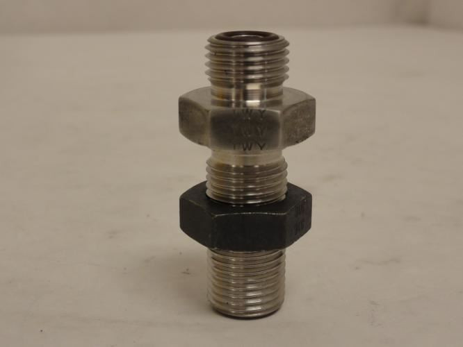 SSP 4 WLO-SS; Bulkhead Union; SS-316; 1/4 ORFS x 1/4 ORFS