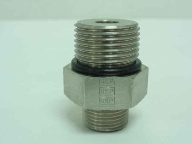 SSP ISST12MST8MST; Adaptor; SS-316; 1/2 ORFS x 3/4 Boss