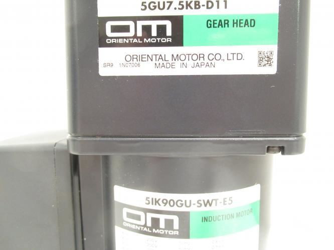 Oriental E5379-354; Gearmotor 7.5:1 Ratio; 3Ph; 200/220/230VAC