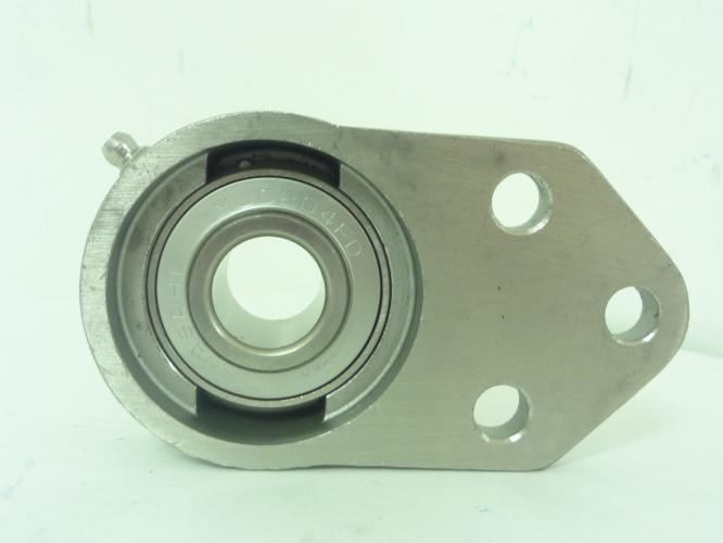 AMI MUCFB204; Flange Mounted Bearing; 20mmID; 3-Bolt; SS