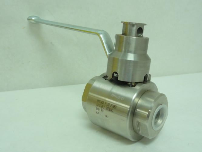 Anchor Fluid AGN6S#12-22DBHC; Ball Valve; SS; 3/4 BSPP; 6000Psi