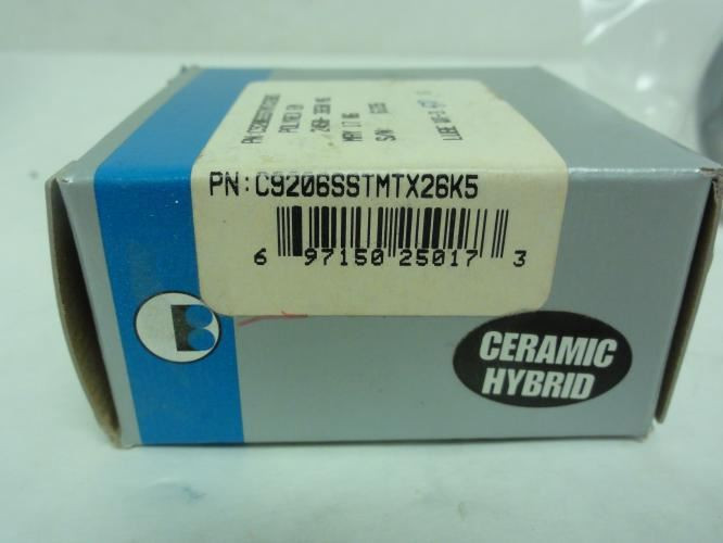 Barden C9206SSTMTX26K5; Spindle Bearing 30mmID; 62mmOD