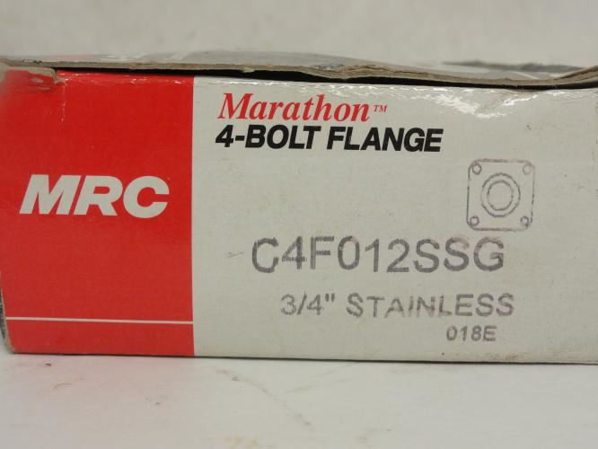 MRC C4F012SSG; Flange Bearing 3/4"ID; 4-Bolt
