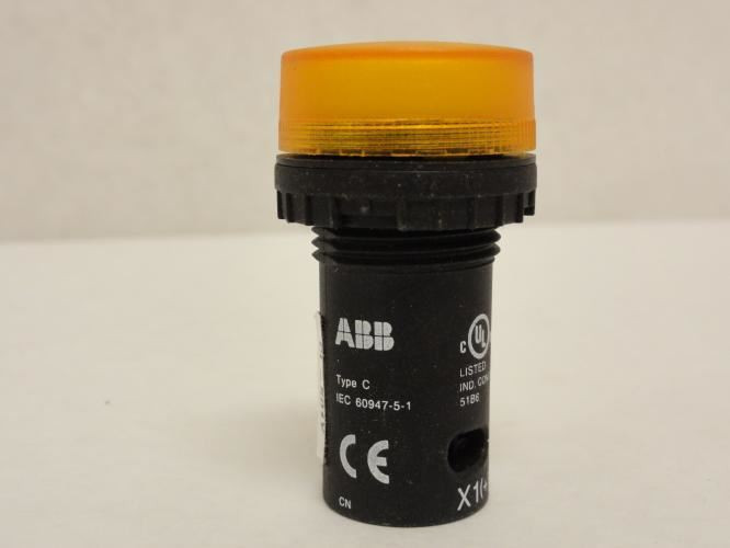 ABB CL-501Y; Pilot Light; Yellow; LED: 12VDC; 15mA