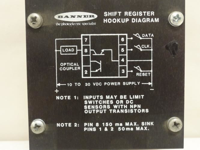 Banner LSR-64; Shift Register; 64-Bit; 8-Pin; 150mA Max