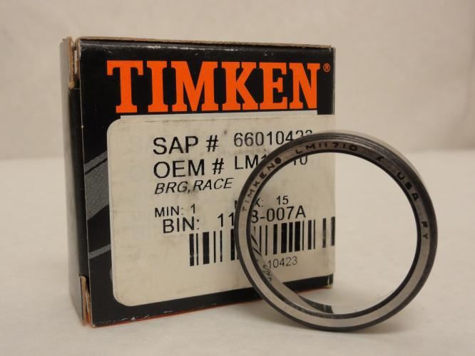 Timken LM11710; Bearing Cup 1-9/16" OD x 0.42" Wide