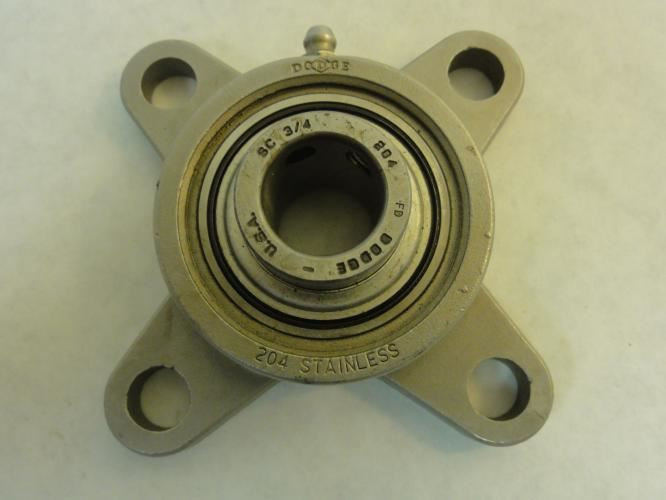 Dodge 124100; Flange Bearing 0.75"ID SS F4BSC012