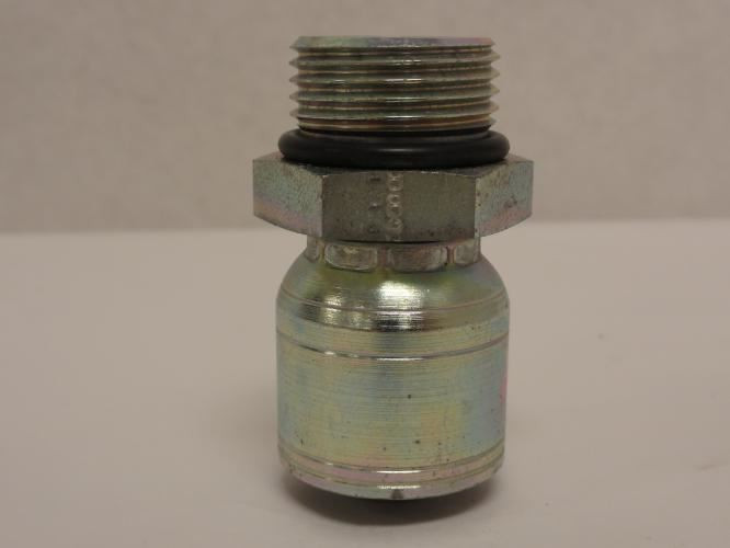 Eaton 1AA12MB8; Crimp Fitting; 1/2" Hose x 3/4 Male BOSS