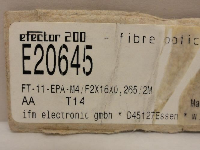 ifm FT-11-EPA-M4/F2X16X0;265/2M; Diffuse Reflection Sensor; 2m