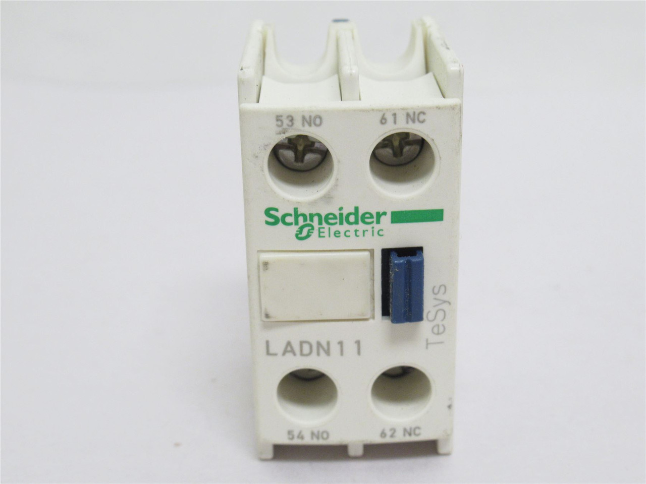 Schneider LADN11; Aux Contact Block; 10a; 600vac; 1-NO; 1-NC