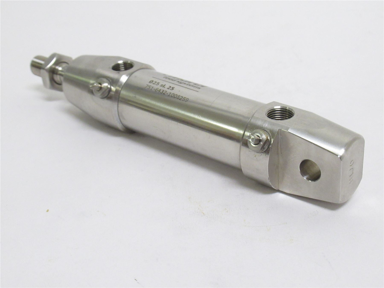 Marel 751-6432-1008259; Air Cylinder SS; 25mmID x 25mm Stroke