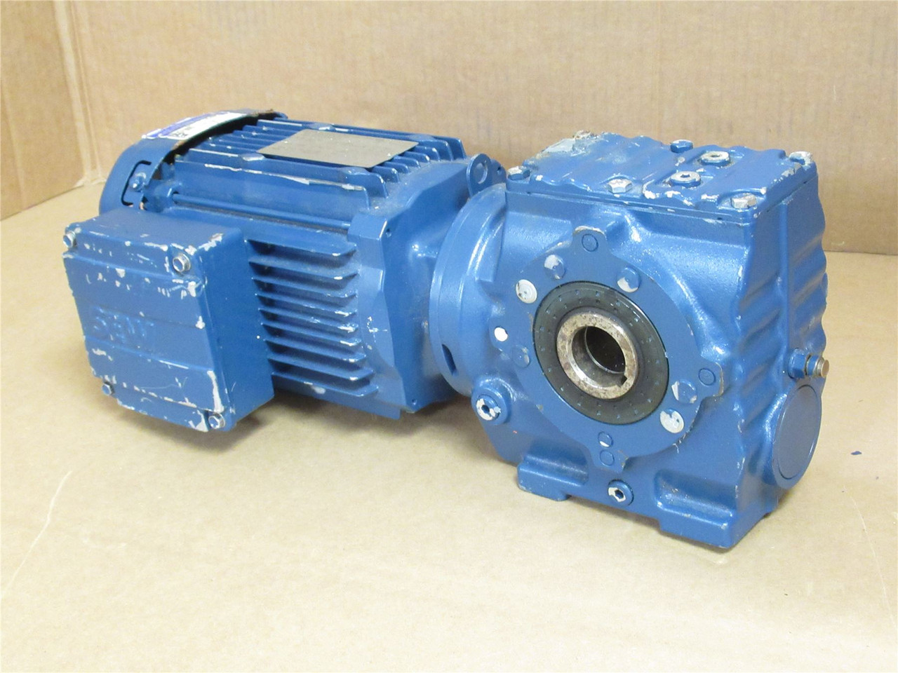 SEW SA47DRE80M4/DH; AC Gearmotor 1HP 44:1 Ratio; 230/460V; 3PH