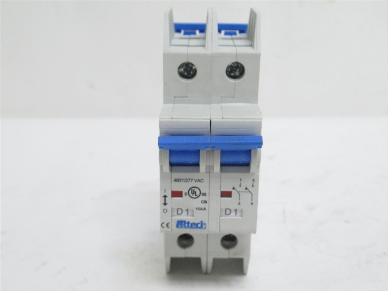 Altech 2D1UL; Circuit Breaker; 1A; 2P; 277/480VAC