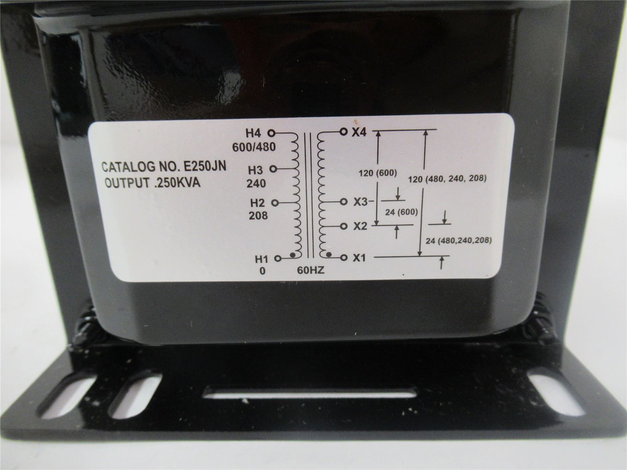 Emerson E250JN; Transformer 0.25KVA 208/240/480/600-120/24