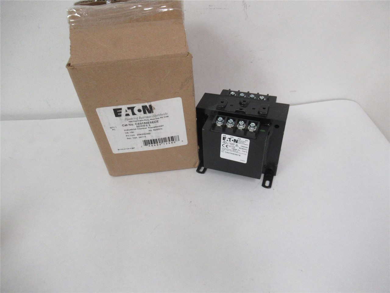 Eaton CE0150E5ECE; Transformer 150VA Pri: 208/220/240 Sec 120